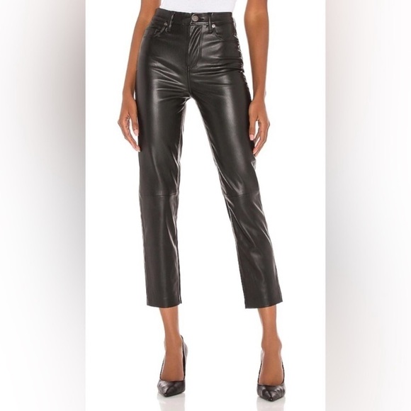 Blank NYC Pants - [BlankNYC] The Baxter Ribcage straight Leg Faux Leather Size 27